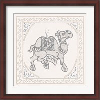 Framed Winter Caravan Camel