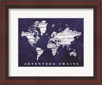 Framed Adventure Awaits Map