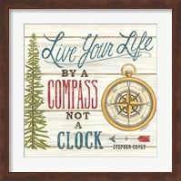 Framed Compass Not a Clock