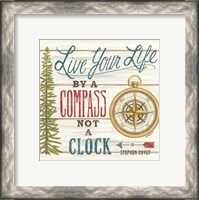 Framed Compass Not a Clock