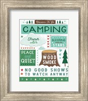 Framed Comfy Camping XI