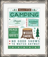 Framed Comfy Camping XI