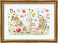 Framed Sweet Bunnies I
