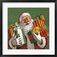 Framed Holiday Santa IV