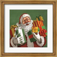 Framed Holiday Santa IV