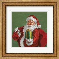 Framed Holiday Santa I