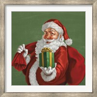 Framed Holiday Santa I