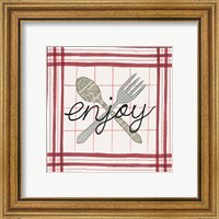 Framed 'Cool Kitchen Enjoy' border=