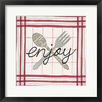 Cool Kitchen Enjoy Framed Print