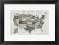 Framed Slate US Map