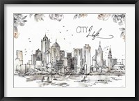 Framed Skyline Sketches III