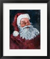 Framed Jolly Santa