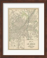 Framed Map of Los Angeles