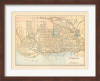Framed Map of Toronto