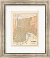 Framed Map of New Orleans