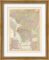 Framed Map of Brooklyn
