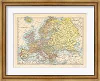 Framed Map of Europe