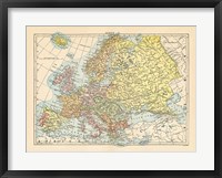 Framed Map of Europe