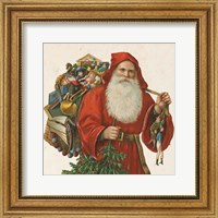 Framed Victorian Santa III