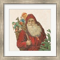 Framed Victorian Santa I