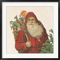 Framed Victorian Santa I
