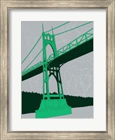Framed St. Johns Bridge - Portland
