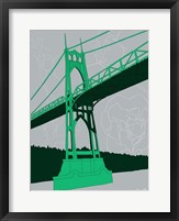 Framed St. Johns Bridge - Portland