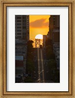 Framed Lombard Street Cable Car