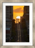 Framed Lombard Street Cable Car