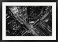 Framed New York City Looking Down
