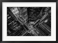 Framed New York City Looking Down