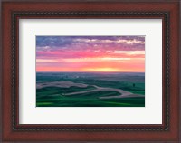 Framed Palouse Sunset