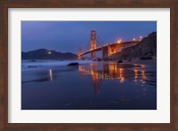 Framed Reflection Marshall Beach