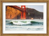 Framed Golden Surf