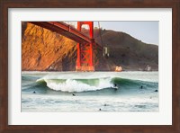 Framed Golden Surf