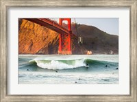 Framed Golden Surf