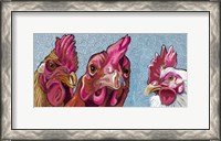 Framed Three Chicks