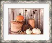 Framed Autumn Pumpkins