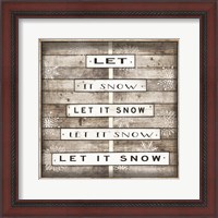 Framed Let It Snow