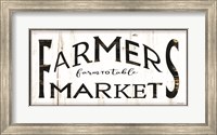 Framed Farmer's Market I