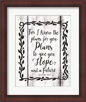 Framed Plans to Give You Hope
