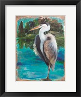 Framed Marsh Heron
