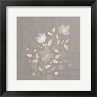 Flower Bunch on Linen I Framed Print