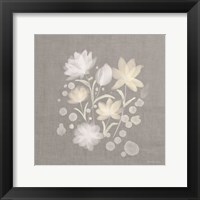 Flower Bunch on Linen II Framed Print