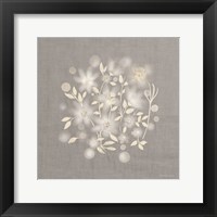 Flower Bunch on Linen III Framed Print