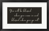 Framed You Will be Blessed