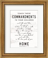 Framed Teach These Commandments