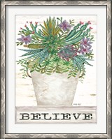 Framed Believe Succulents