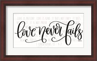 Framed Love Never Fails