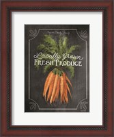 Framed Fresh Carrots